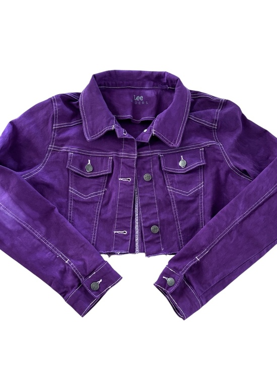 Lee Jackets & Blazers - Vintage Lee Riders Cropped Denim Jacket - Purple Size L